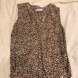 Cheetah print tank top